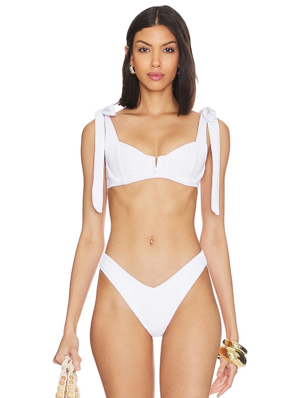 Beach Riot Blair White Bikini Set - Women Swim
